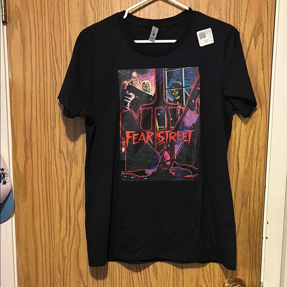 Next Level Apparel Black Fear Street Graphic Tee